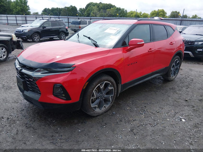 Vin: 3gnkbkrs1ls708751, lot: 45715393, chevrolet blazer awd rs 20202