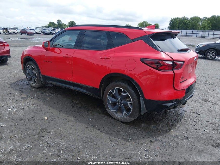 Vin: 3gnkbkrs1ls708751, lot: 45715393, chevrolet blazer awd rs 20203