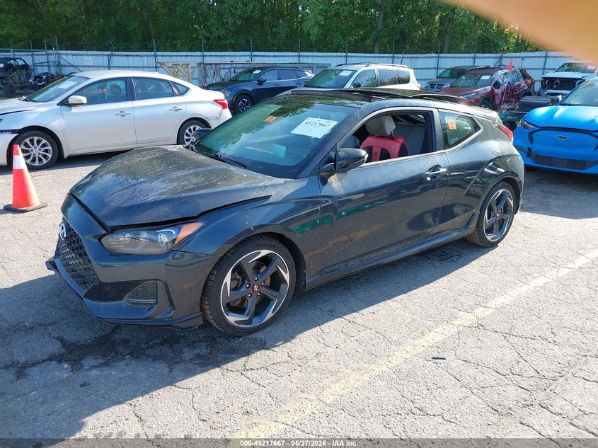 Vin: kmhth6ab5ku005825, lot: 45715428, hyundai veloster turbo ultimate 20192