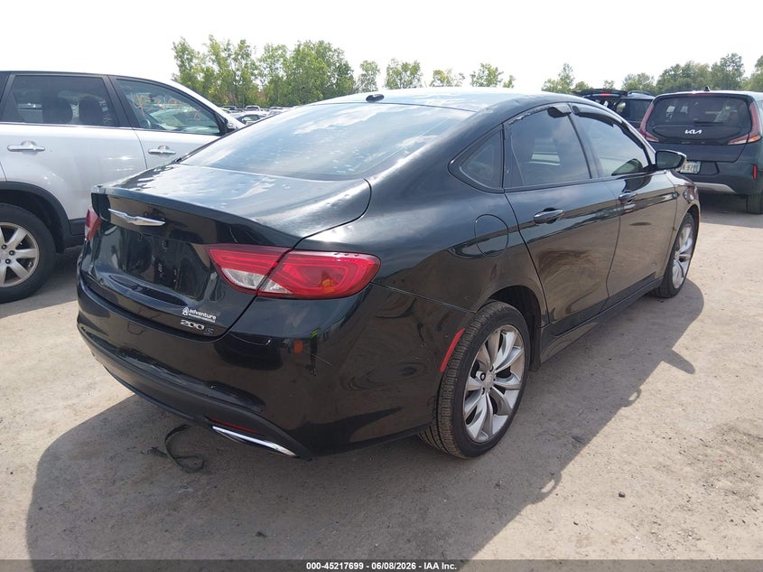 Vin: 1c3cccbbxgn130325, lot: 45715460, chrysler 200 s 20164