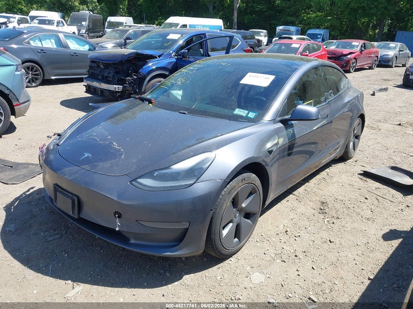 Vin: 5yj3e1eb5mf979195, lot: 45715502, tesla model 3 long range 20212