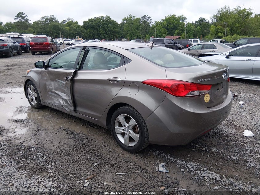 2012 Hyundai Elantra 1.8 Gls beige Lot 111045217757 Vin 5NPDH4AE6CH097403