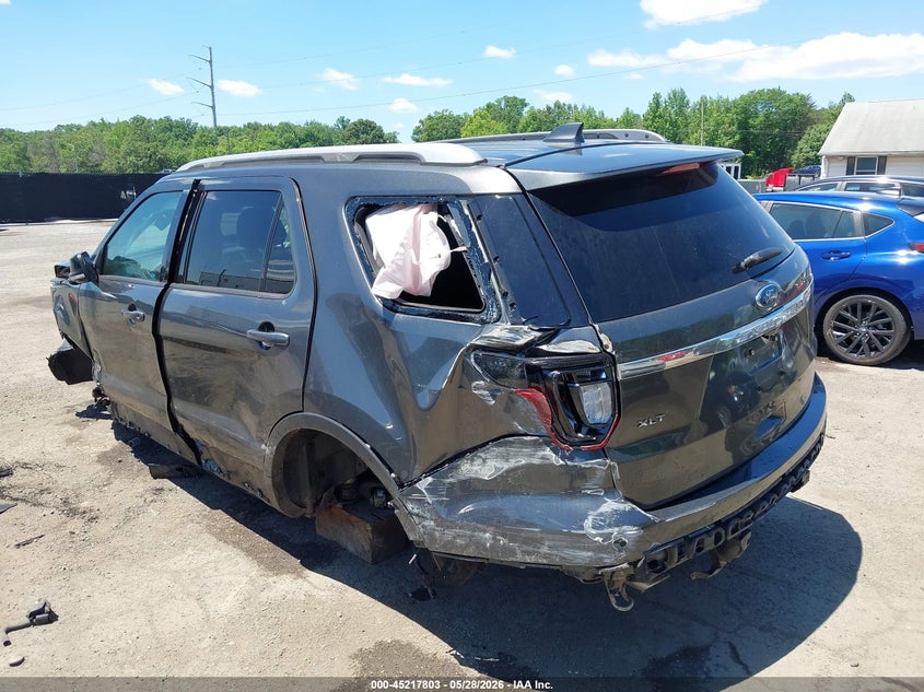Vin: 1fm5k7d84hge18147, lot: 45715564, ford explorer xlt 20173
