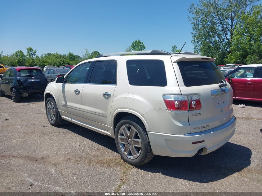 Vin: 1gkkrted2bj303908, lot: 45715641, gmc acadia denali 20113