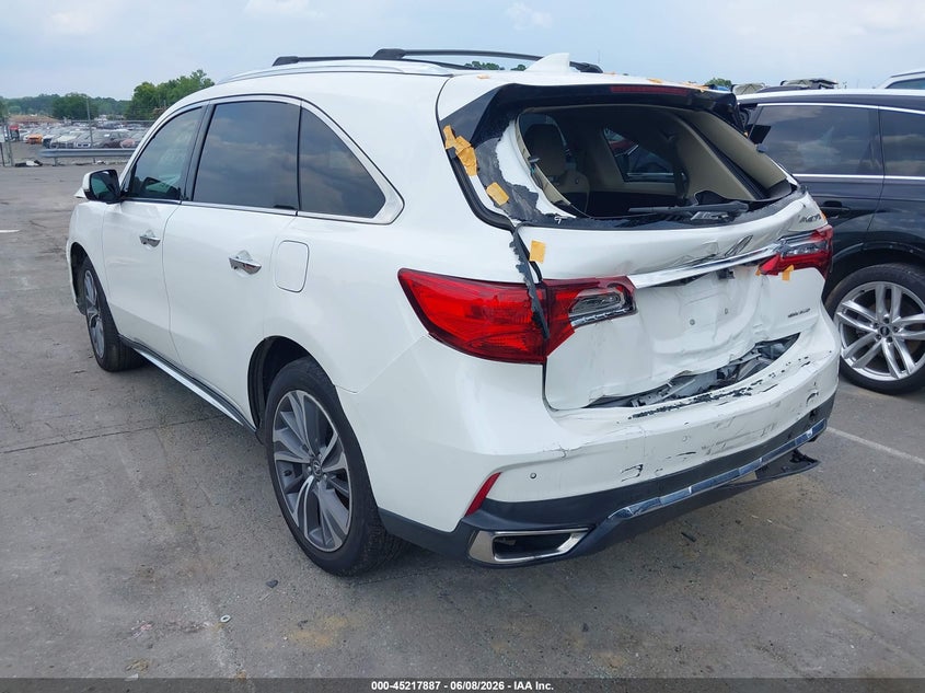 Vin: 5j8yd4h50kl020069, lot: 45715648, acura mdx tech pkg 20193