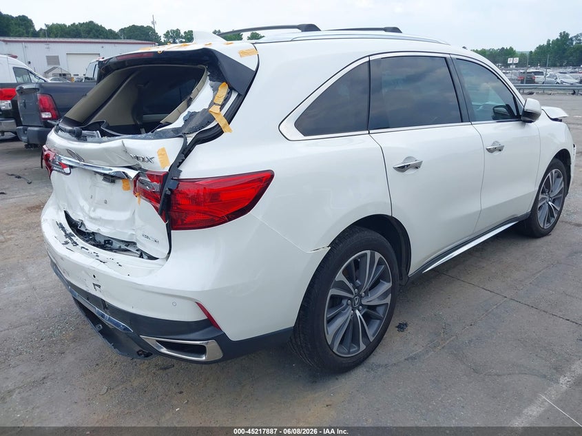 Vin: 5j8yd4h50kl020069, lot: 45715648, acura mdx tech pkg 20194