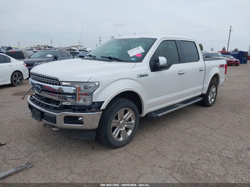 Vin: 1ftew1eg9jkd17300, lot: 45715704, ford f-150 lariat 20182