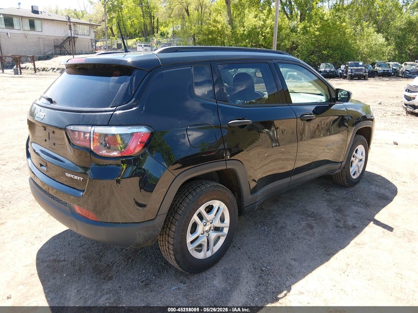 Vin: 3c4njdabxjt359645, lot: 45715762, jeep compass sport 4x4 20184