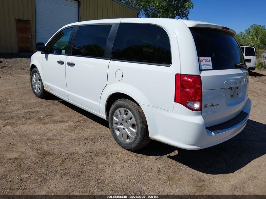 Vin: 2c4rdgbg1kr676660, lot: 45715780, dodge grand caravan se 20193