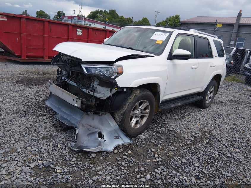Vin: jtebu5jr1j5594668, lot: 45715812, toyota 4runner sr5 20182