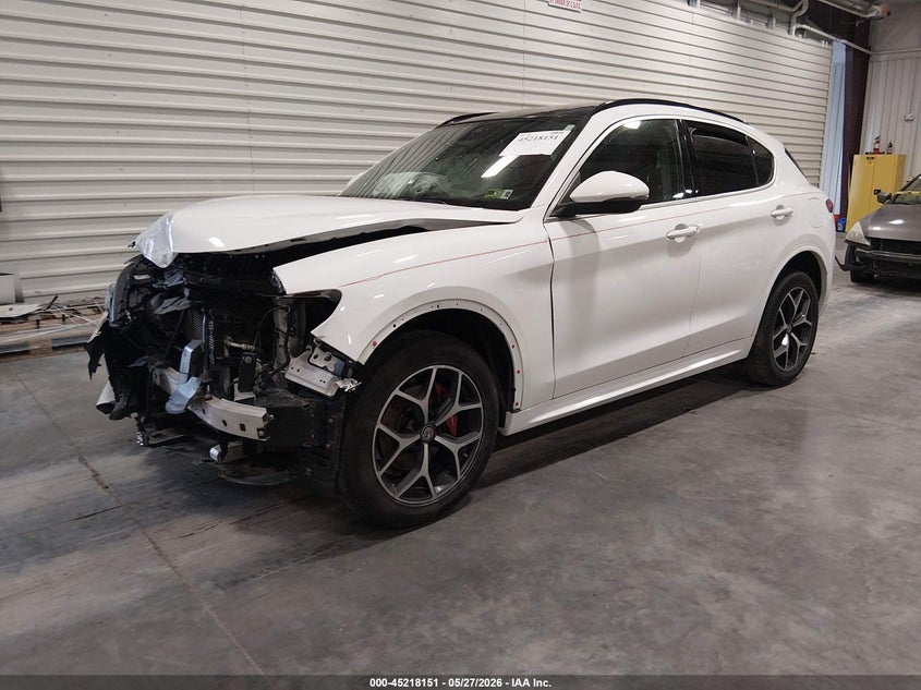 Vin: zaspakbn3m7d01267, lot: 45715912, alfa romeo stelvio ti awd 20212