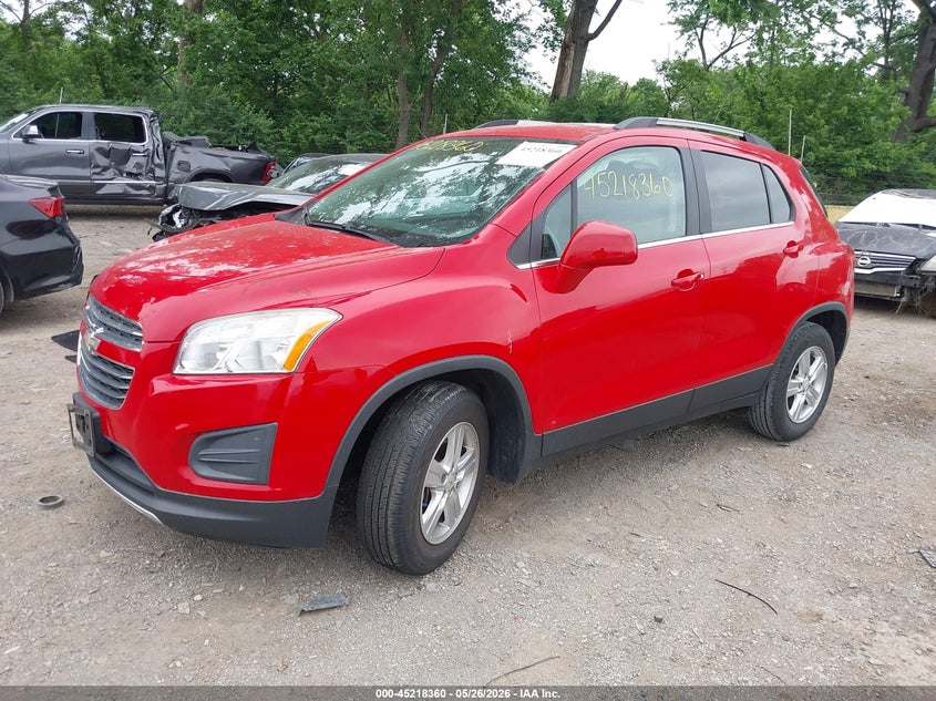 Vin: kl7cjlsb7fb114730, lot: 45716121, chevrolet trax lt 20152