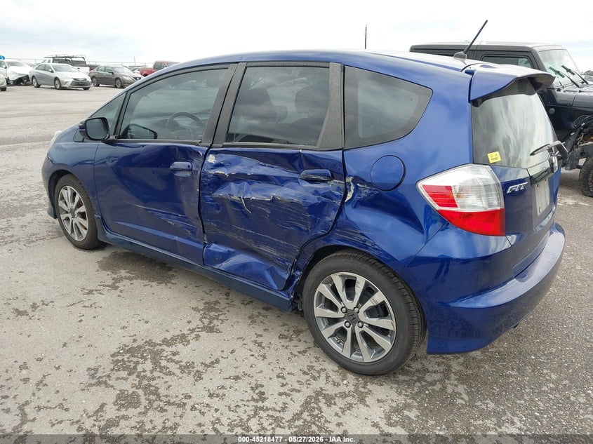 2012 Honda Fit 1.5 Sport blue Lot 111045218477 Vin JHMGE8H56CC027221