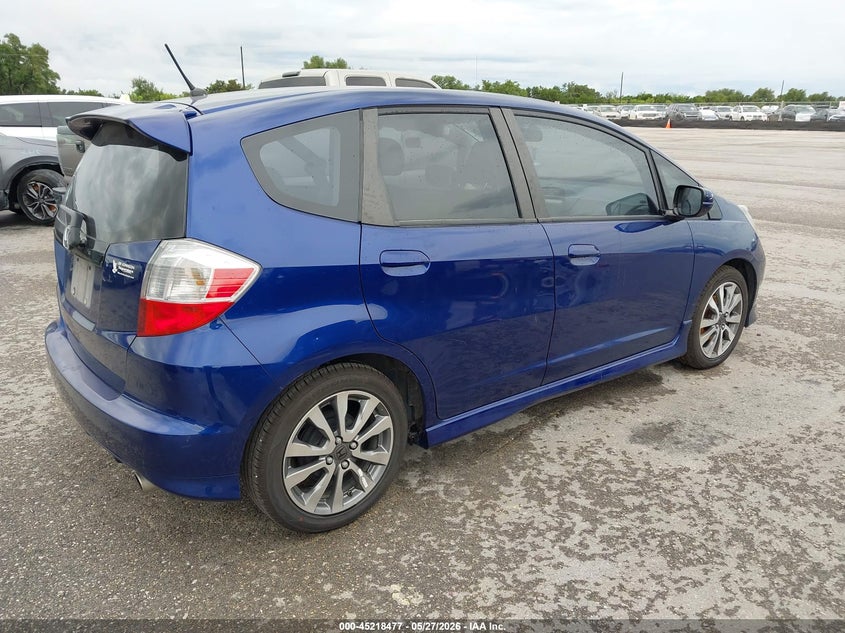 2012 Honda Fit 1.5 Sport blue Lot 111045218477 Vin JHMGE8H56CC027221