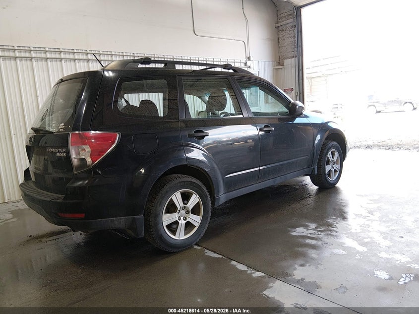 2012 Subaru Forester 2.5 2.5X black Lot 111045218614 Vin JF2SHABC4CH467833