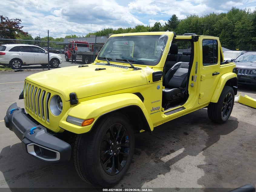 Vin: 1c4jjxp66pw555658, lot: 45716391, jeep wrangler 4xe sahara 4x4 20232