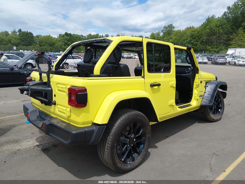 Vin: 1c4jjxp66pw555658, lot: 45716391, jeep wrangler 4xe sahara 4x4 20234