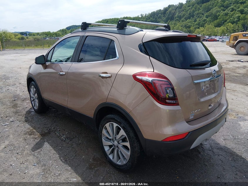 Vin: kl4cjesbxjb721092, lot: 45716479, buick encore preferred 20183