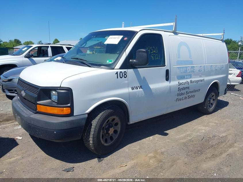 Vin: 1gcsgafx3d1135875, lot: 45716482, chevrolet express 1500 work van 20132