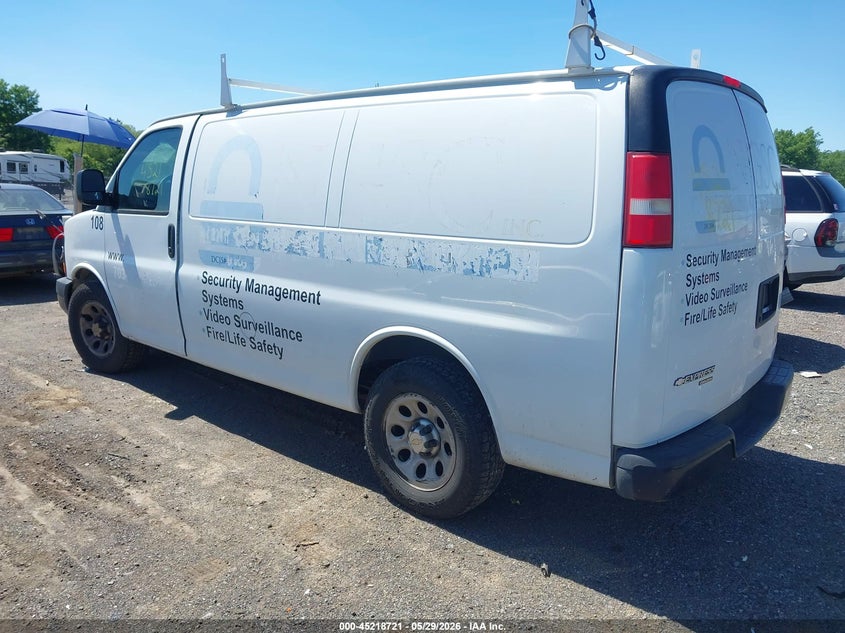 Vin: 1gcsgafx3d1135875, lot: 45716482, chevrolet express 1500 work van 20133