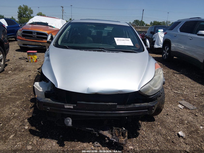 2012 Hyundai Elantra 1.8 Limited silver Lot 111045218799 Vin 5NPDH4AE1CH113703