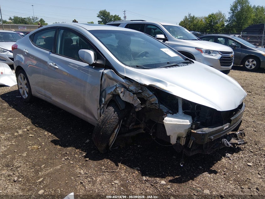 2012 Hyundai Elantra 1.8 Limited silver Lot 111045218799 Vin 5NPDH4AE1CH113703
