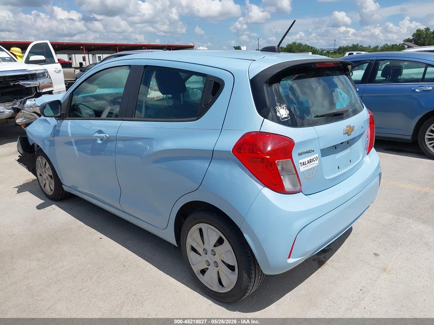 Vin: kl8cb6sa3gc555736, lot: 45716588, chevrolet spark ls cvt 20163