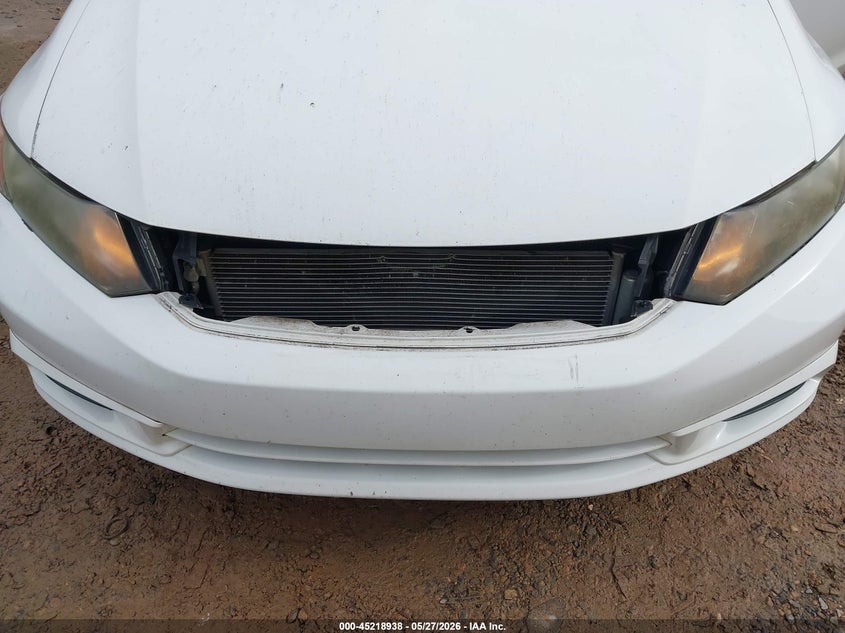 2012 Honda Civic 1.8 Ex white Lot 111045218938 Vin 2HGFB2F86CH529628
