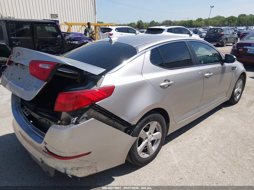 Vin: knagm4a75f5535548, lot: 45716762, kia optima lx 20154