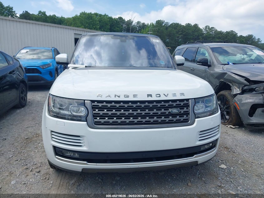 2016 Land Rover Range Rover 3.0L V6 Supercharged VIN: SALGR2VF9GA274615 Lot: 45219026