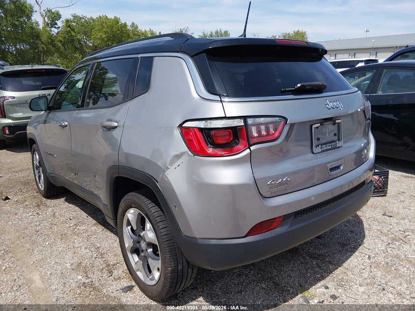Vin: 3c4njdcb0jt246042, lot: 45717062, jeep compass limited 4x4 20183