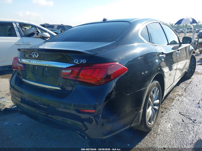 Vin: jn1by1ap3jm180199, lot: 45717107, infiniti q70 3.7 luxe 20184