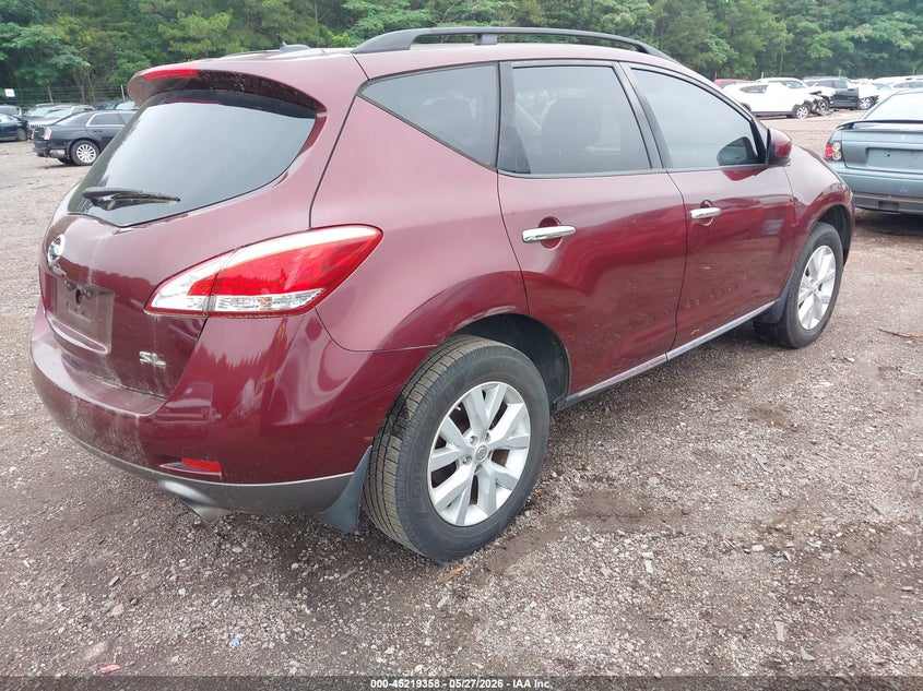 Vin: jn8az1mu0cw116379, lot: 45717119, nissan murano sl 20124