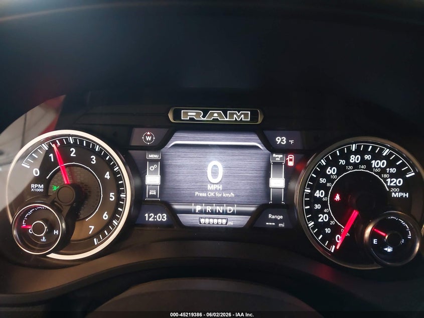 2019 RAM 1500 TRUCK 5.7L V-8 VVT, 395HP