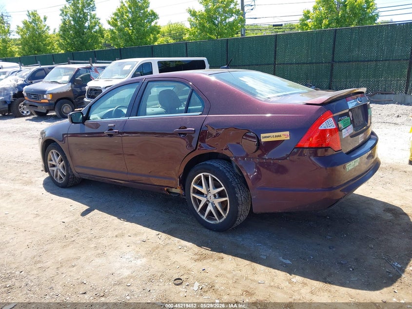 Vin: 3fahp0ja2br323898, lot: 45717213, ford fusion sel 20113