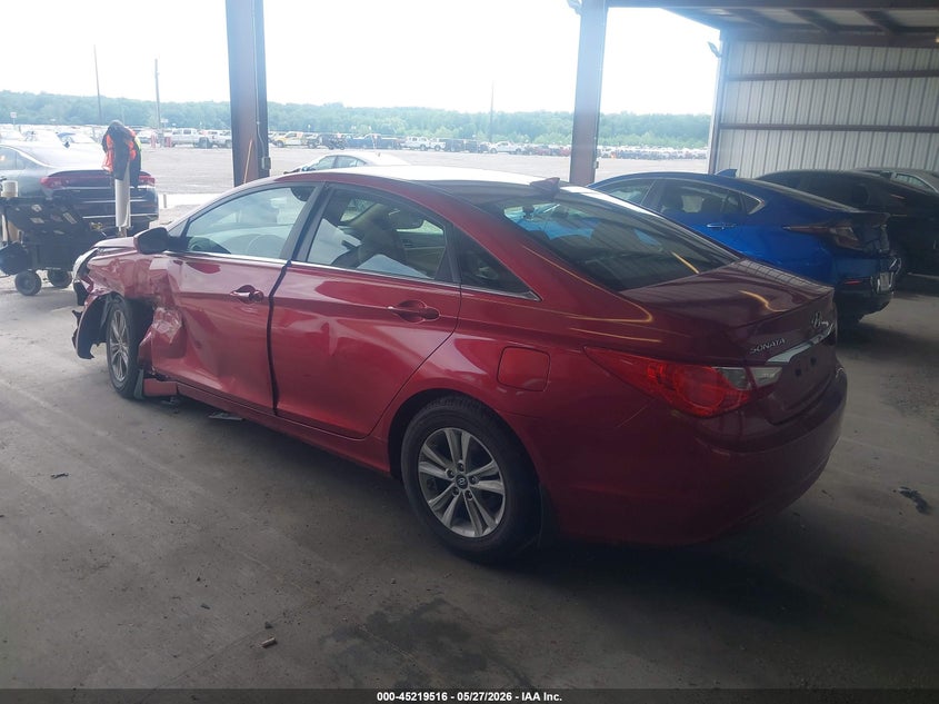 2012 Hyundai Sonata 2.4 Gls red Lot 111045219516 Vin 5NPEB4AC4CH360248