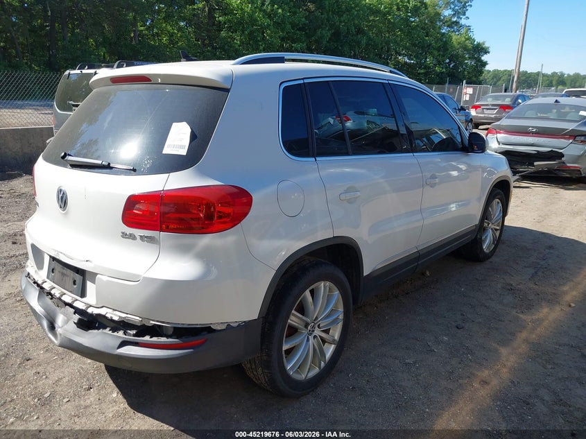 Vin: wvgav3ax1dw563009, lot: 45717437, volkswagen tiguan se 20134
