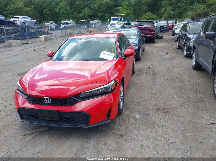 VIN 2HGFE2F26TH530507 2026 HONDA CIVIC LX