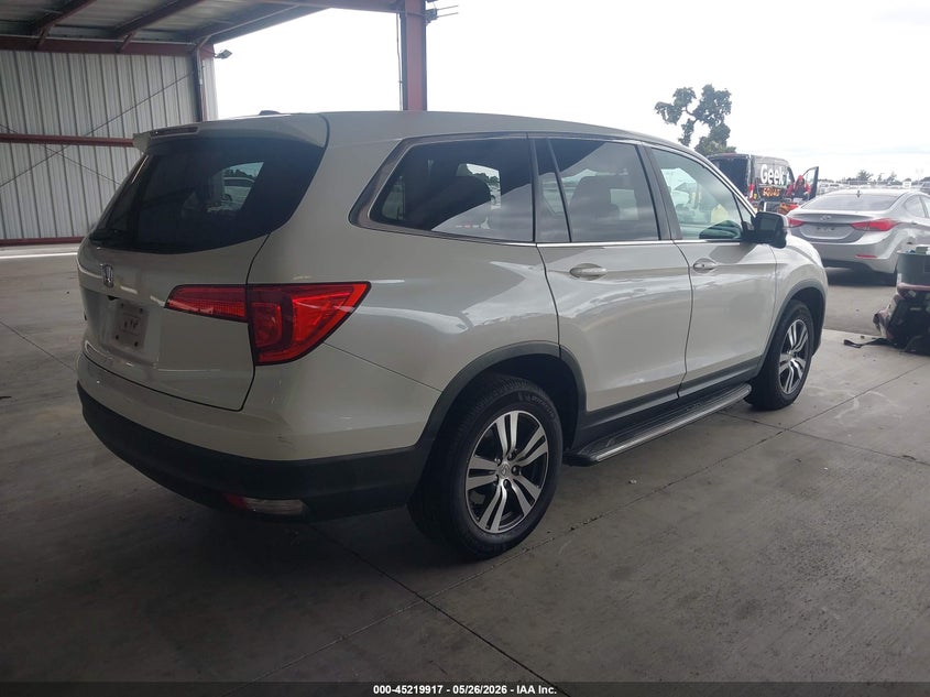 Vin: 5fnyf5h51gb003936, lot: 45717678, honda pilot ex-l 20164