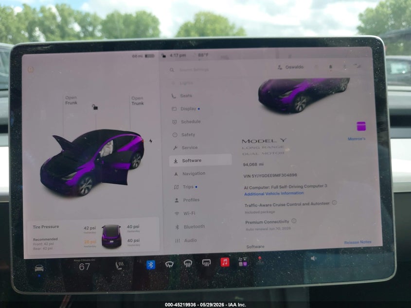 2021 TESLA MODEL Y auction photo 7