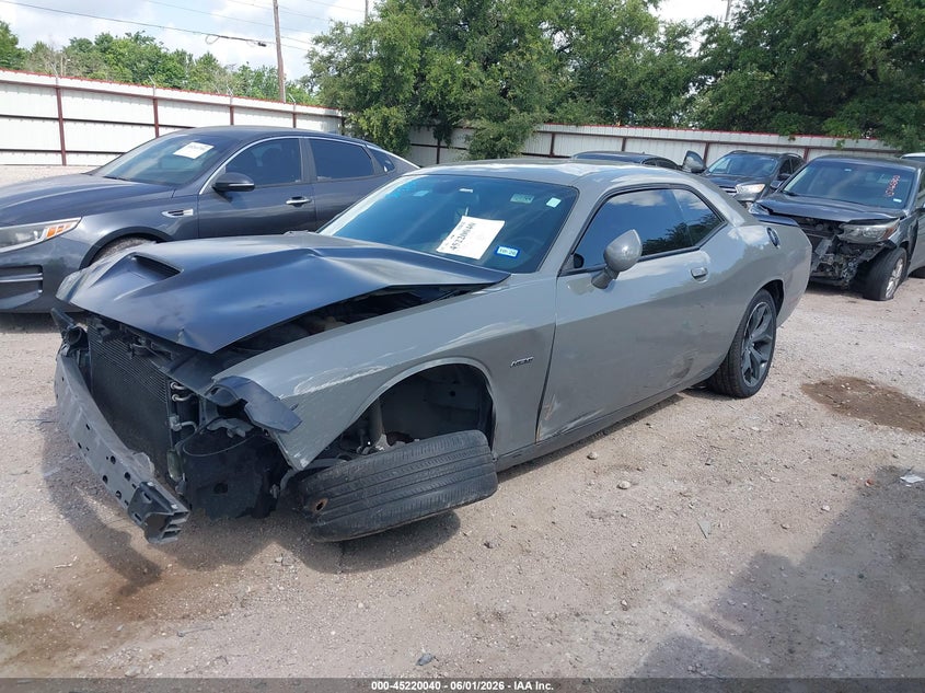 Vin: 2c3cdzbt7kh627651, lot: 45717801, dodge challenger r/t 20192