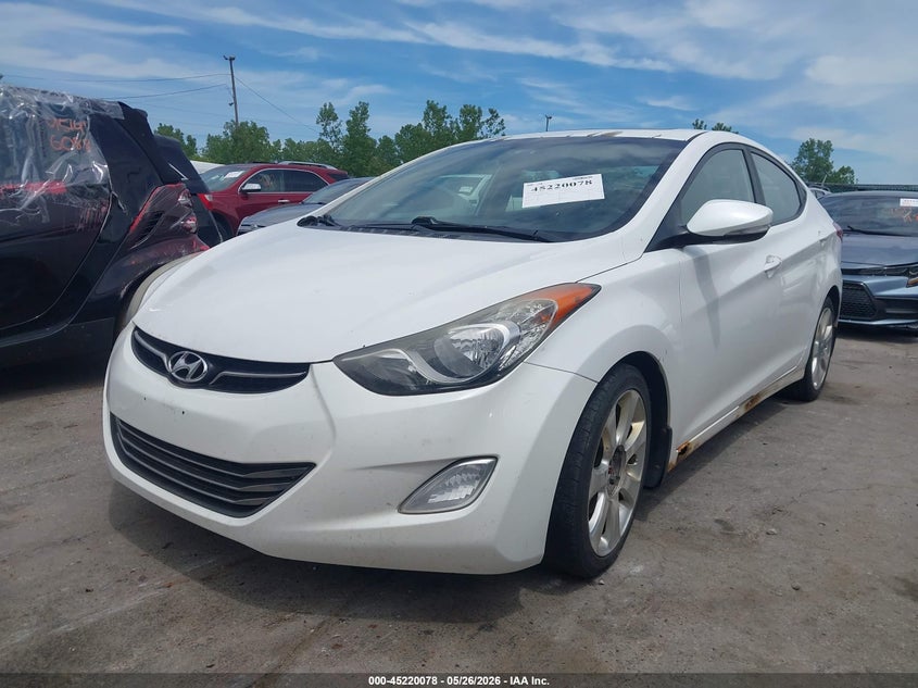 2012 Hyundai Elantra Limited 5NPDH4AE5CH132741 photo 1
