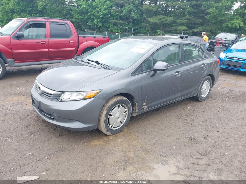 2012 Honda Civic 1.8 Hf grey Lot 111045220081 Vin 2HGFB2F69CH546759