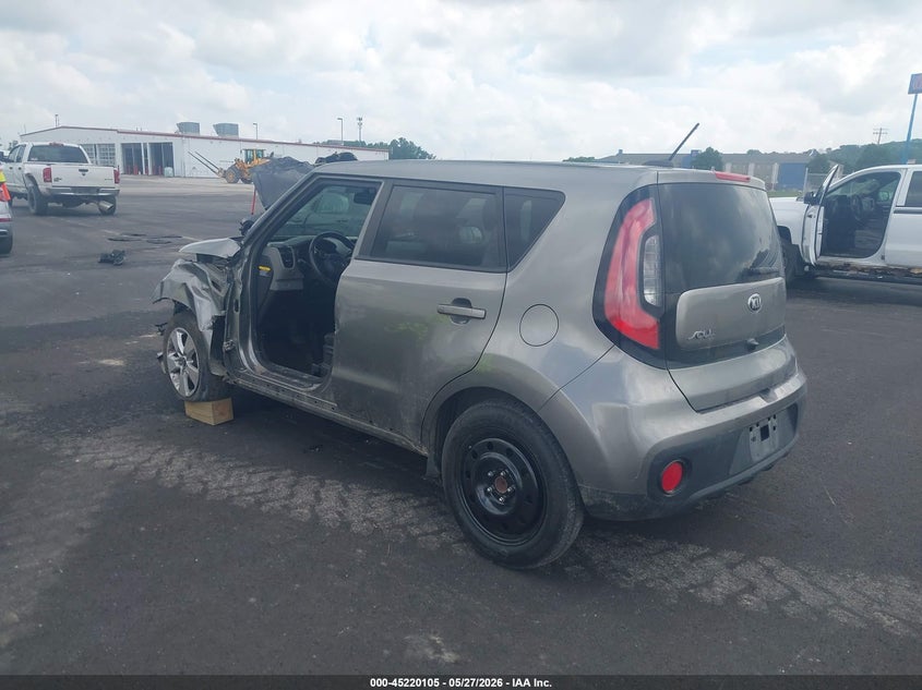 Vin: kndjn2a28j7567471, lot: 45717866, kia soul 20183
