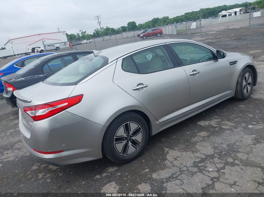 Vin: knagm4ad8c5032257, lot: 45717876, kia optima hybrid ex 20124