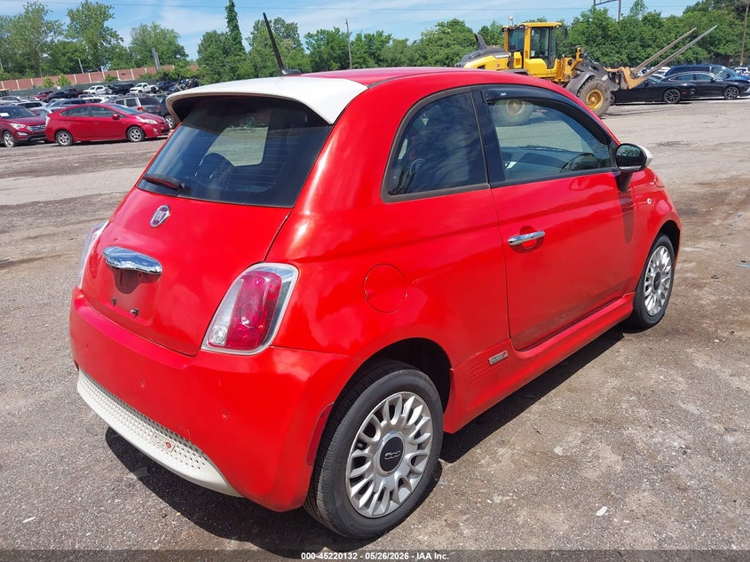 Vin: 3c3cffge7dt750993, lot: 45717893, fiat 500e battery electric 20134