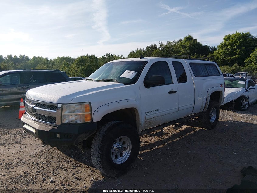 2012 Chevrolet Silverado 5.3 1500 Lt white Lot 111045220152 Vin 1GCRKSE78CZ294055