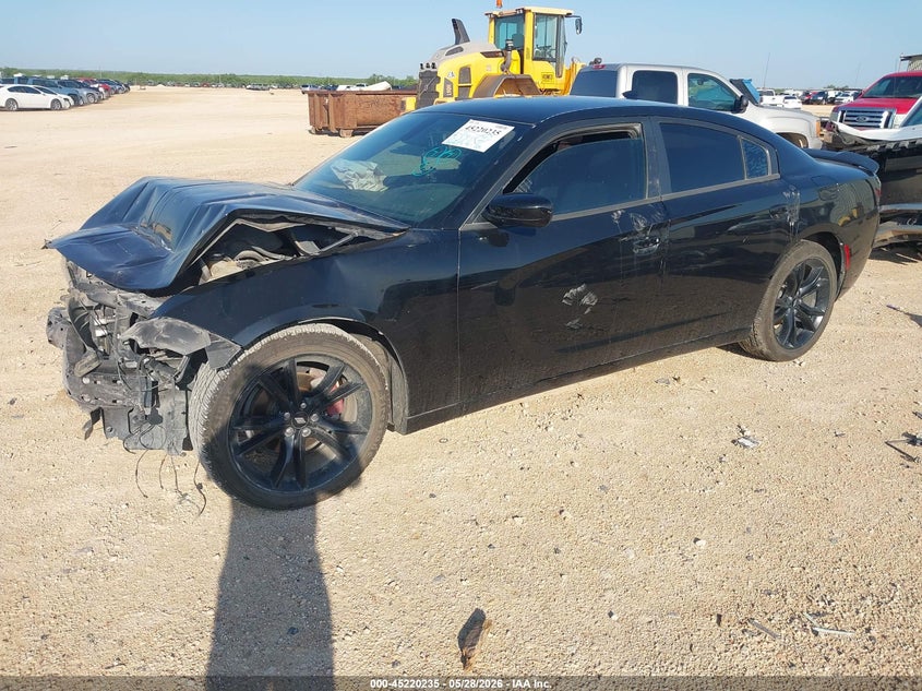 Vin: 2c3cdxhg2jh164444, lot: 45717996, dodge charger sxt plus rwd 20182