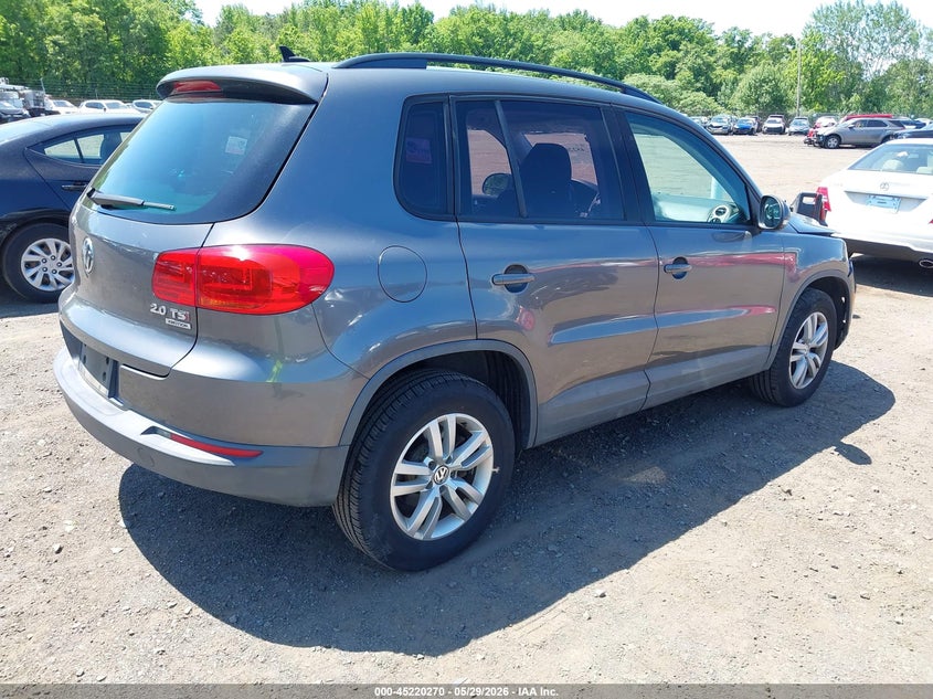 Vin: wvgbv7ax0fw568636, lot: 45718031, volkswagen tiguan s 20154
