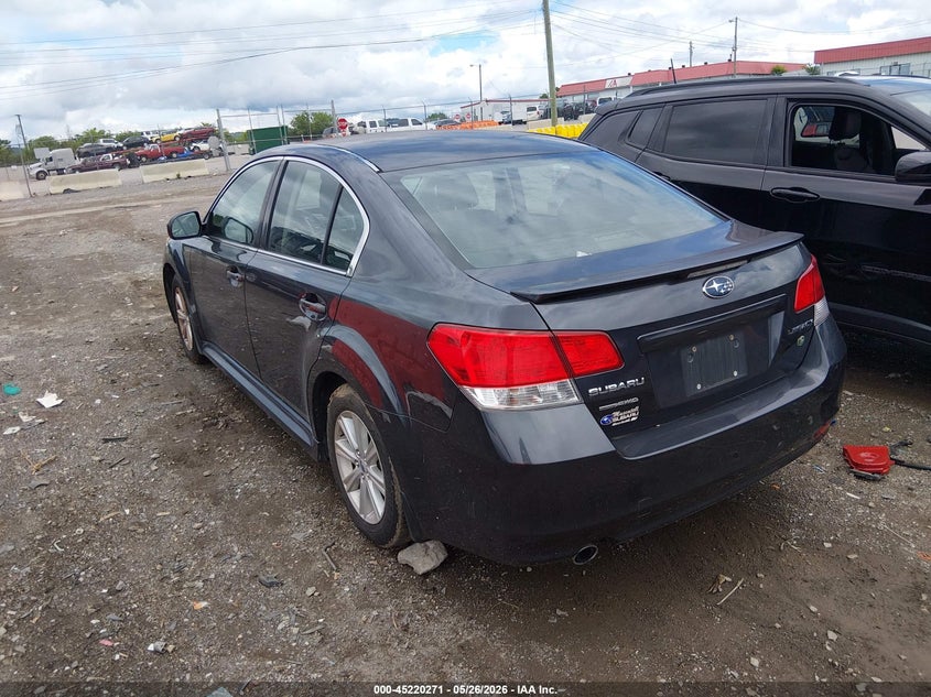 2012 Subaru LEGACY 2.5 2.5I Premium blue Lot 111045220271 Vin 4S3BMCC65C3019001